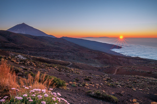 Španělsko vyhlídka na sopku Teide